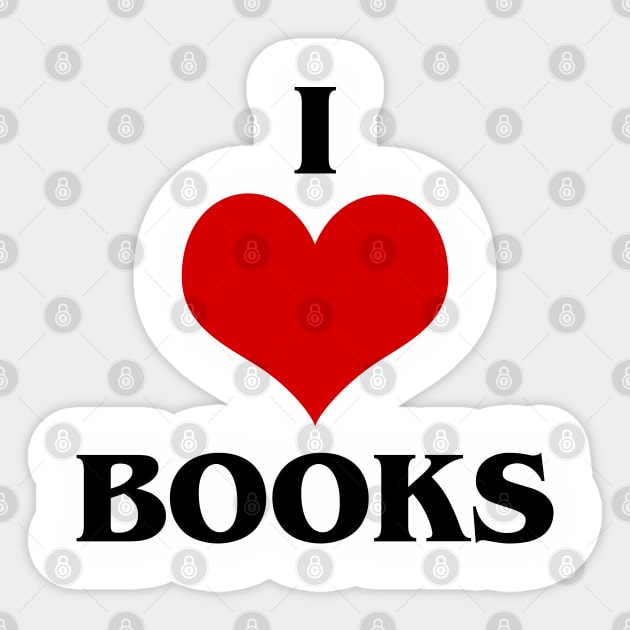 I Heart Books Sticker by These Things Matter